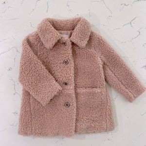 ELODIE  Kids Pink Sherpa Jacket Toddler Girl 2T